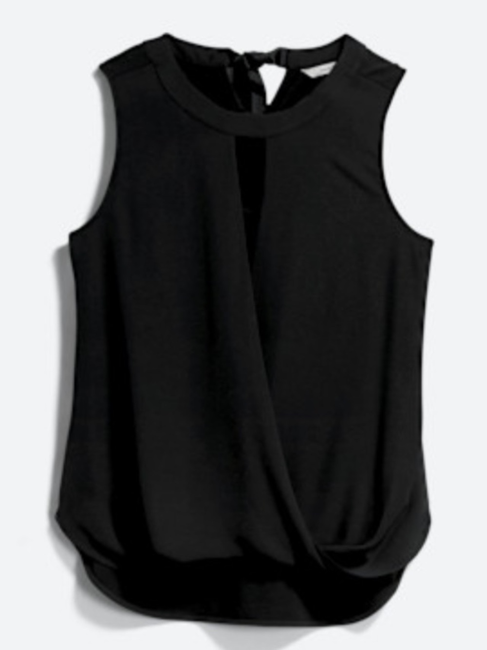 41 Hawthorn Black Sleeveless Twist-Front Camisole